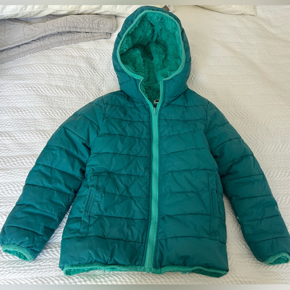 Lands End Kids Puffer Jacket, Size 5-6.
